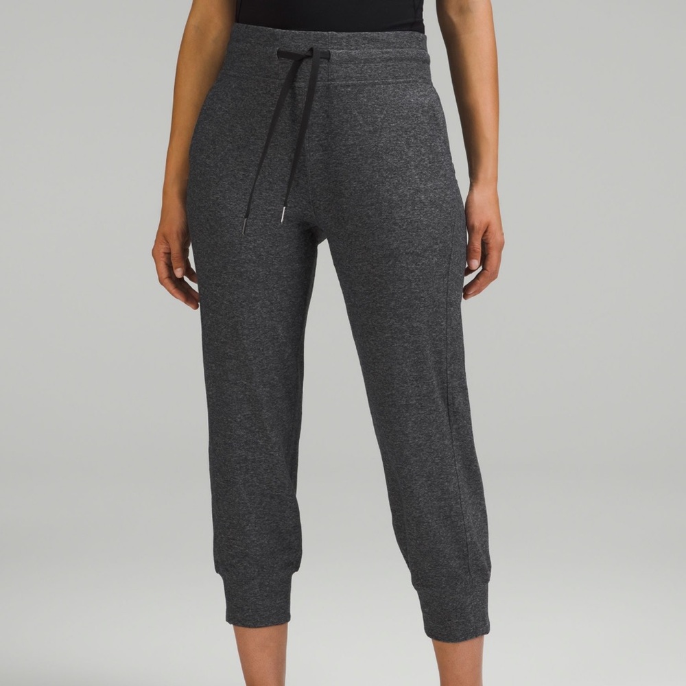 Lululemon ready to rule high rise joggers blue spacedye V neckline dye color 8